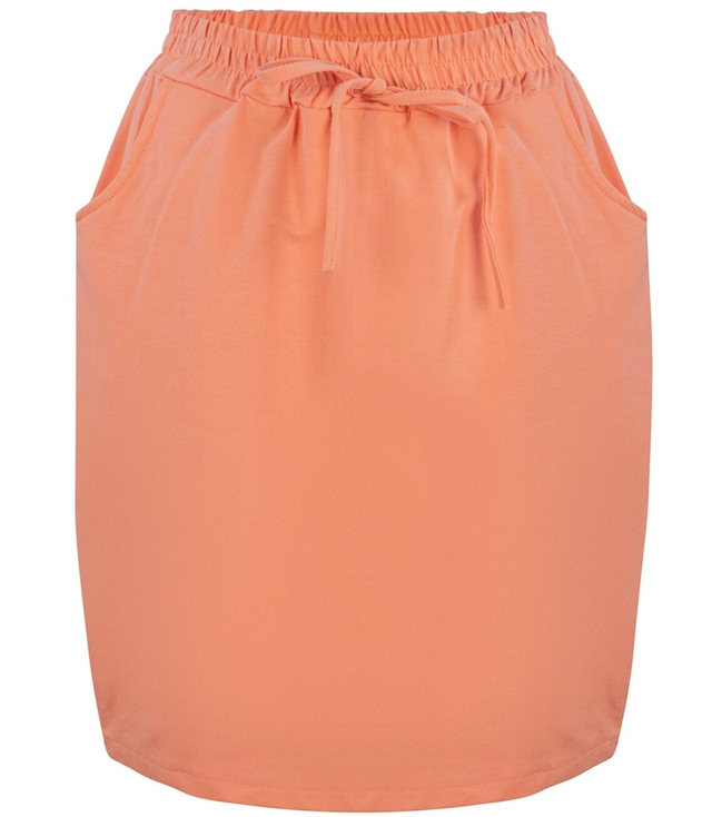 Tepláková sukně elastický pás kapsy mini