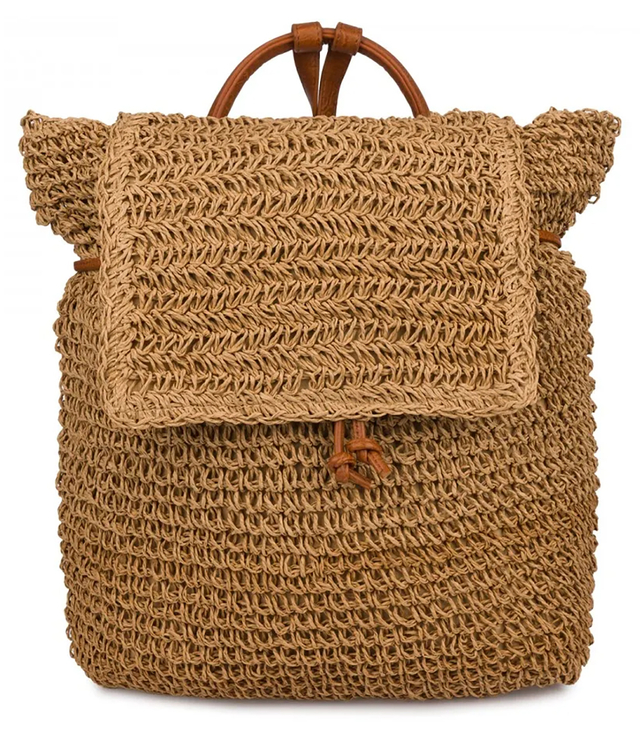 Batoh boho pletené slámy letní stylové pro léto 