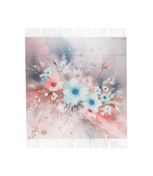 Dámská šála s květinovým vzorem 180x70