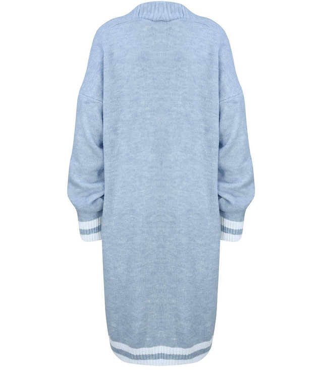 Teplý měkký svetr LONG s pruhy