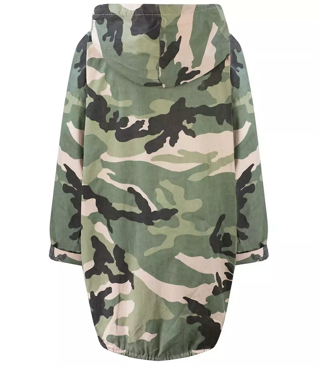Kabát oversize bomber parka W MORO
