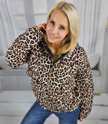 Krátká bunda bomber v maskáčích Teplá přechodová bunda KATIE