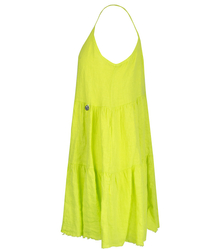 Letní plátěné šaty s otevřenými ramínky LANILA