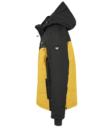 Pánská prošívaná zimní bunda s kapucí dvoubarevná