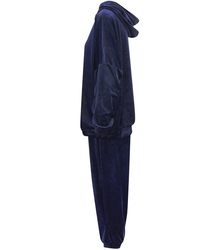 SPORT velurová mikina s kapucí PLUS SIZE Oversize