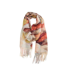 Dámská šála s květinovým vzorem 180x70