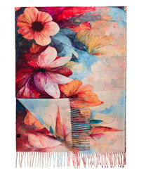 Dámský čtvercový šátek s třásněmi AGRAFKA