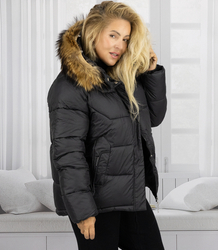 WINTER QUEEN teplá zimní bunda delší bomber bunda