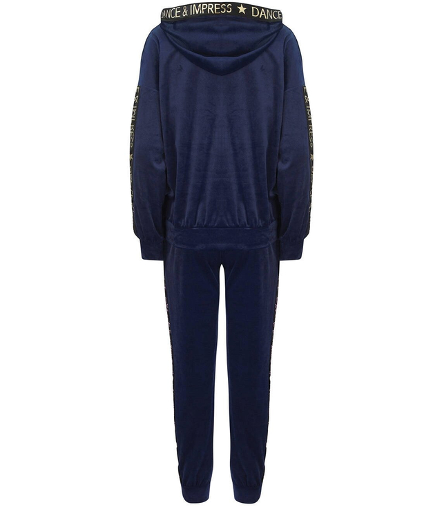 Velurová souprava DRES s opaskem