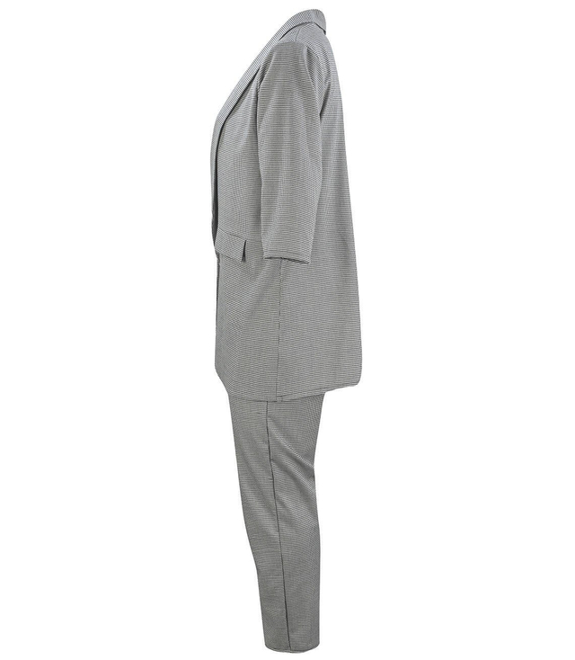 Kostkovaná sada saka a kalhot