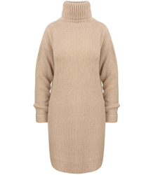 Jednobarevný pletený svetr šaty GOLF