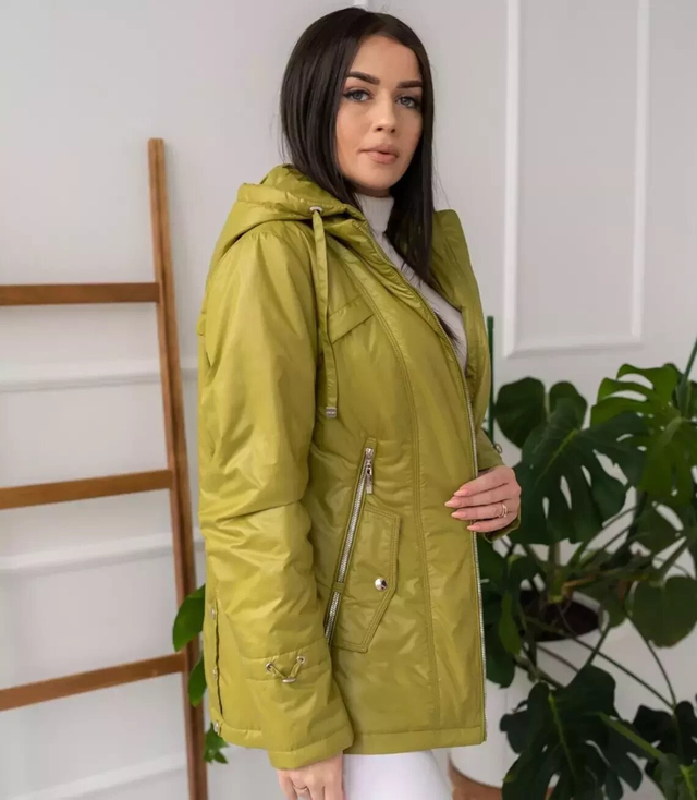 Dámská jarní přechodná bunda s kapucí LUIZA