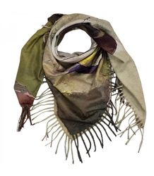 Dámský čtvercový šátek s třásněmi AGRAFKA