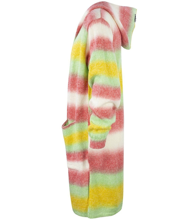 Dlouhý tlustý svetr CARDIGAN bufetový rukáv