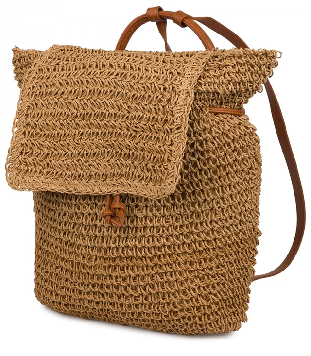 Batoh boho pletené slámy letní stylové pro léto 