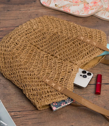 Dámská plážová taška boho openwork pro letní košík shopper