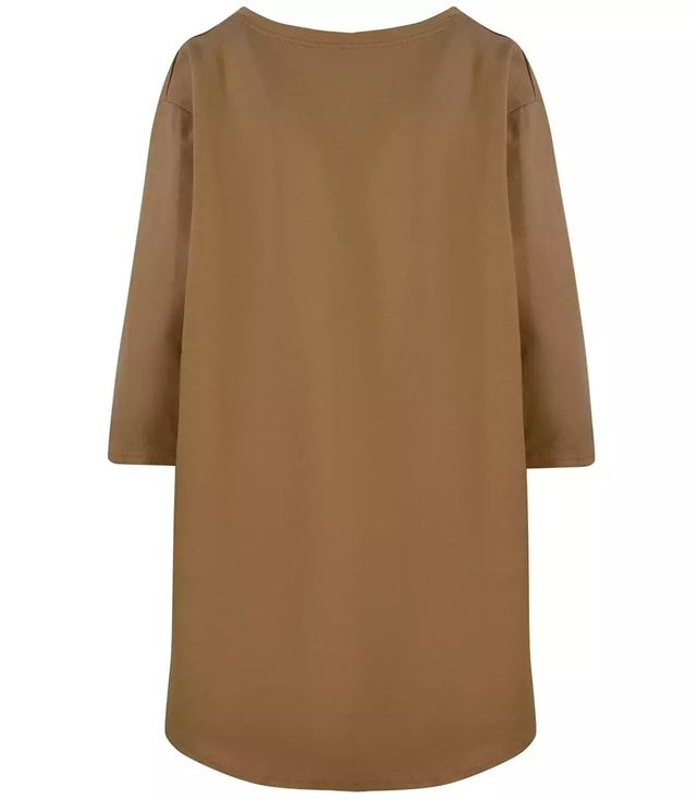 Nadměrná blůza blouson s dlouhou zadní kapsou