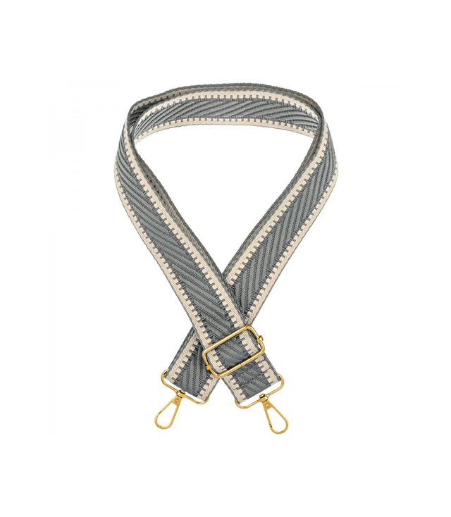 Módní pletený široký popruh kabelky nastavitelný