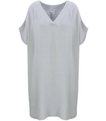 Hladké volné pohodlné tunikové šaty basic mini