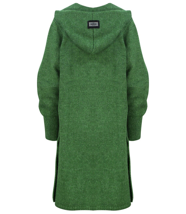 Dlouhý tlustý svetr CARDIGAN bufetový rukáv