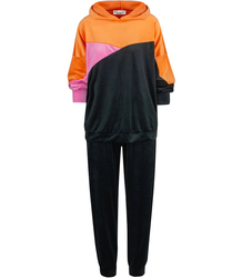 Velurový sportovní teplákový komplet PLUS SIZE LARA