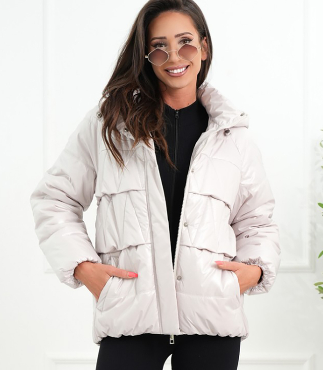 Dámská zateplená bunda bomber s prošíváním JAGNA