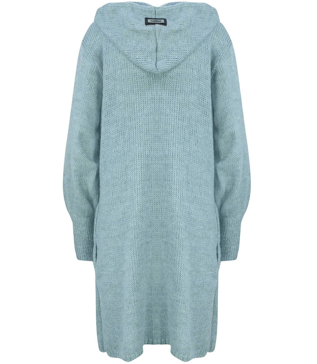 Dlouhý tlustý svetr CARDIGAN bufetový rukáv