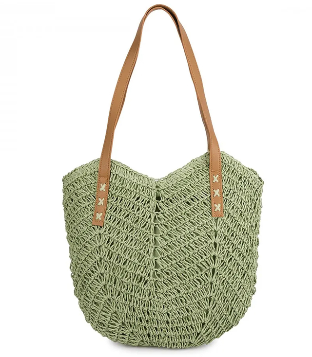 Dámská plážová taška boho openwork pro letní košík shopper