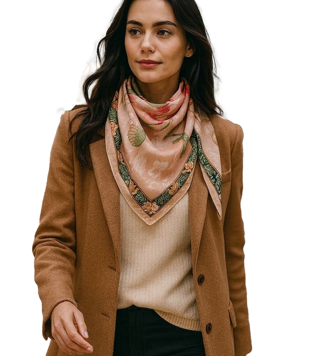 Elegantní dámská šála s šíleným vzorem 70x70