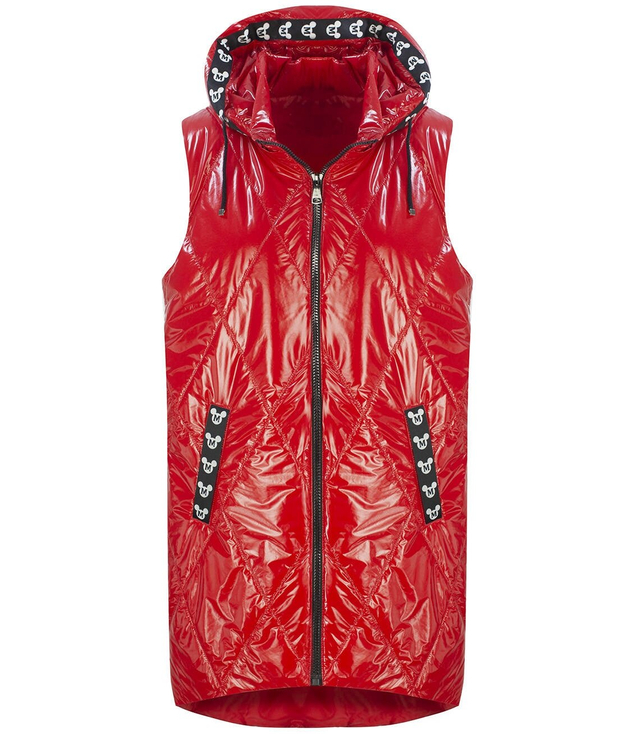 Dlouhá prošívaná kapuce bez rukávů MICKEY MOUSE