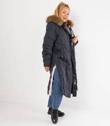 Dlouhá prošívaná zimní bunda URBAN LONG PUFF