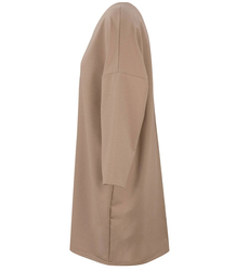 Rovné mikinové šaty s páskou