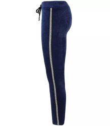 Velurové leopardí legíny tepláky