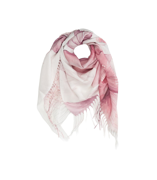 Dámský šátek s květinovým vzorem 100x100