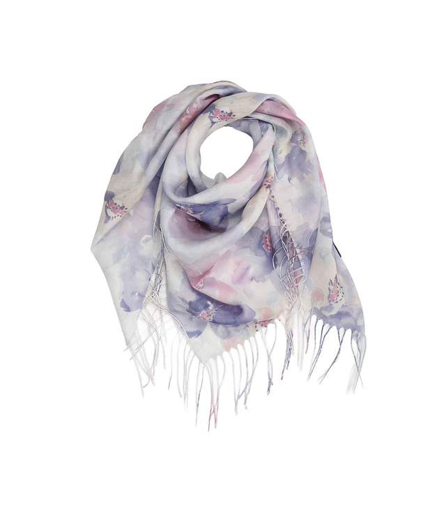 Dámská šála s květinovým vzorem 180x70