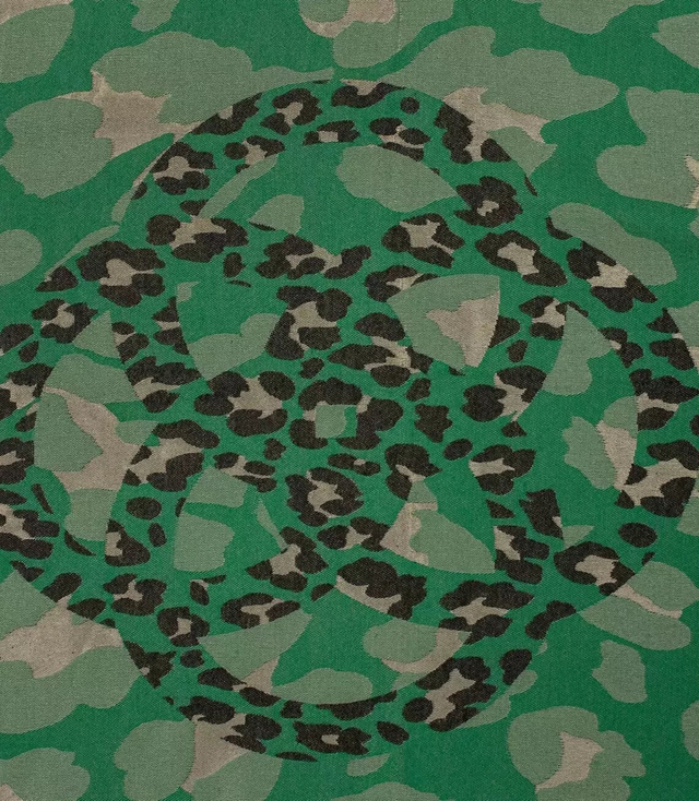 Teplá šála barevná moro třpytky