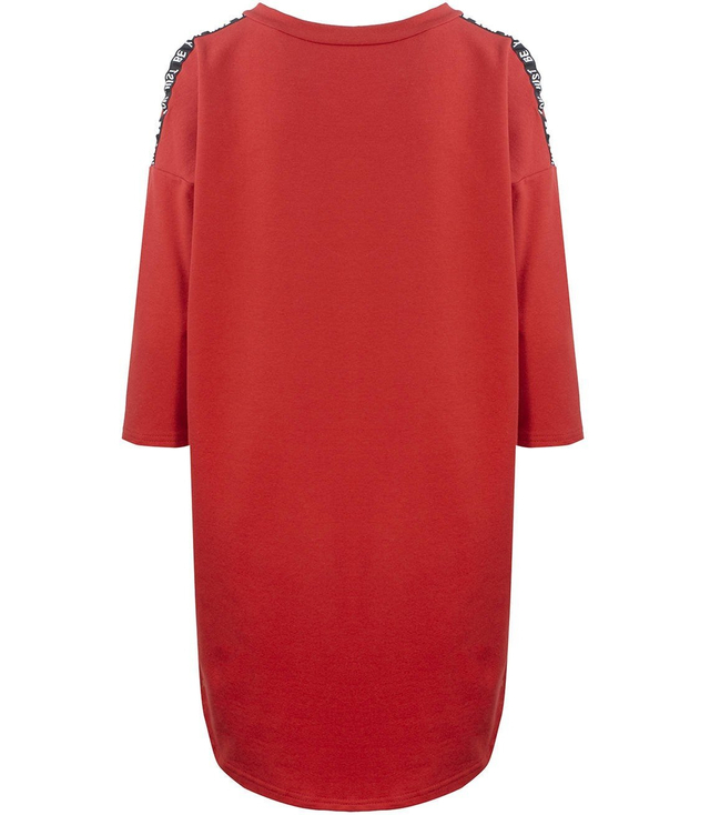 Rovné mikinové tunikové šaty PLUS SIZE