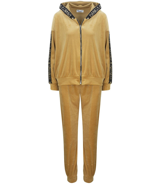 Velurová souprava DRES s opaskem