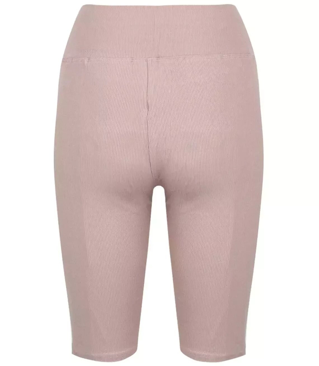 Krátké pruhované legíny plus size ELA