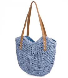Dámská plážová taška boho openwork pro letní košík shopper