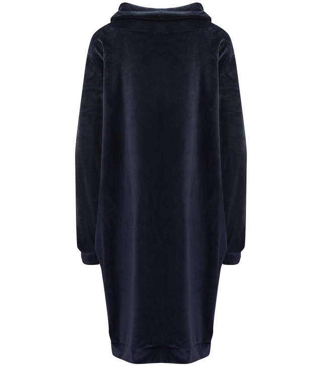 Šaty Velurová mikina s nápisem