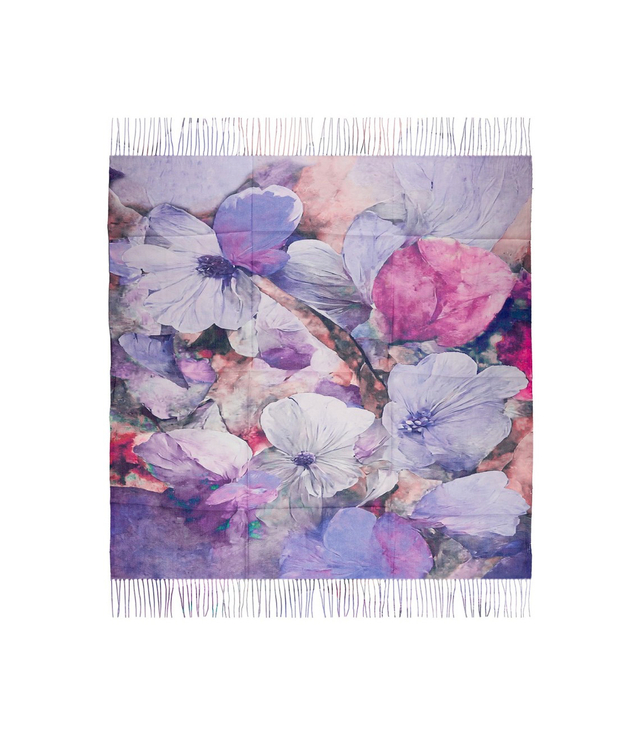 Dámský šátek s květinovým vzorem 100x100