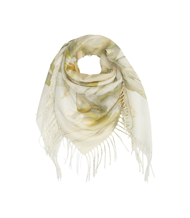 Dámský šátek s květinovým vzorem 100x100