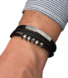 Pánské náramky ideální pro dárek pletené