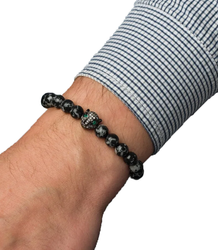 Pánský náramek s přírodními kameny