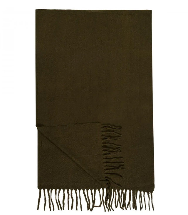 Elegantní šátek s třásněmi v jedné barvě