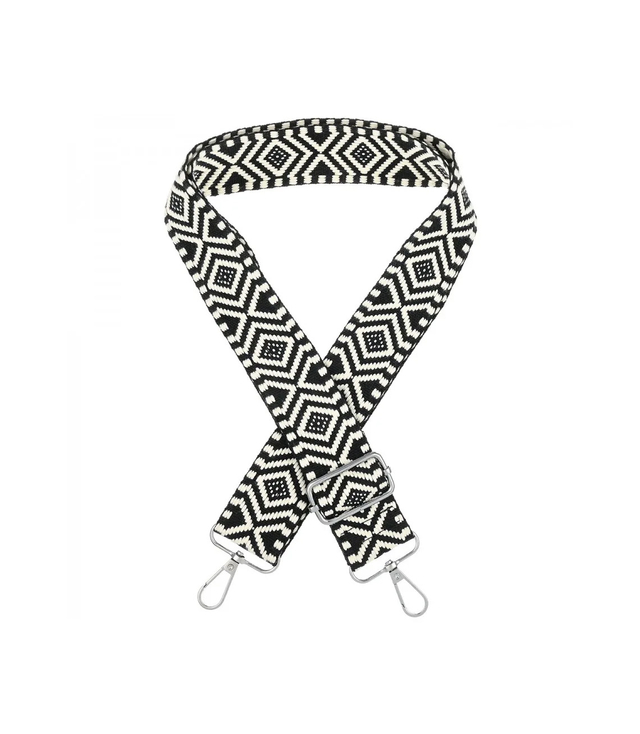 Módní pletený široký popruh kabelky nastavitelný