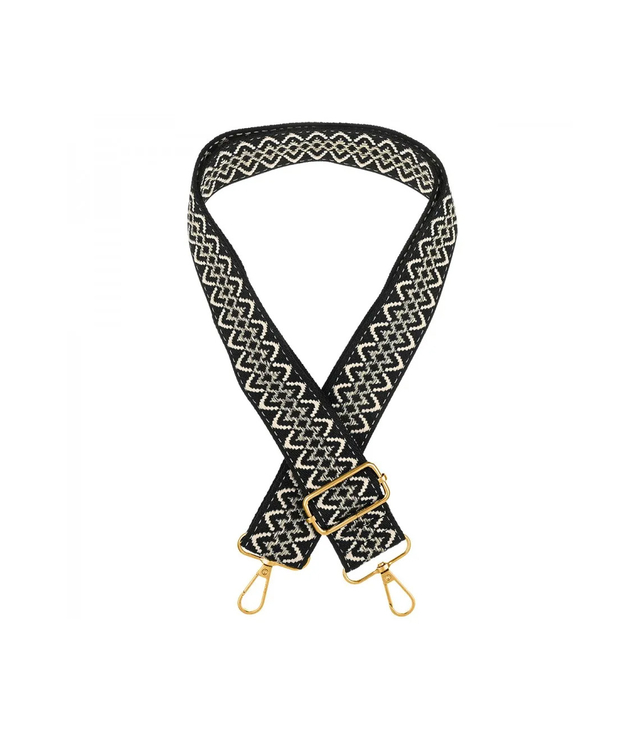 Módní pletený široký popruh kabelky nastavitelný