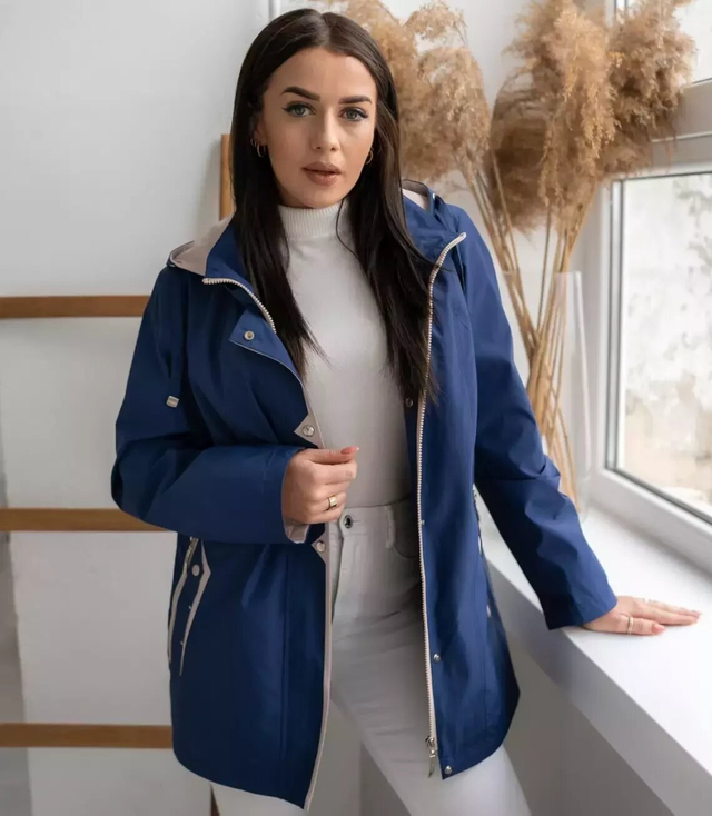 Dámská přechodná bunda s kapucí AGATA