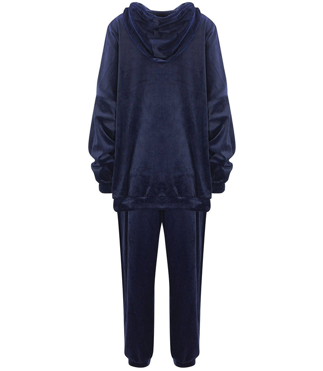 SPORT velurová mikina s kapucí PLUS SIZE Oversize